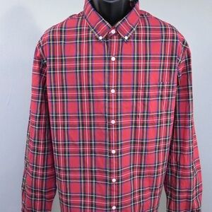 J. Crew Tartan / Red Plaid Men's Shirt